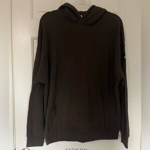 Alo yoga Double Take hoodies super soft and comfy in Espresso